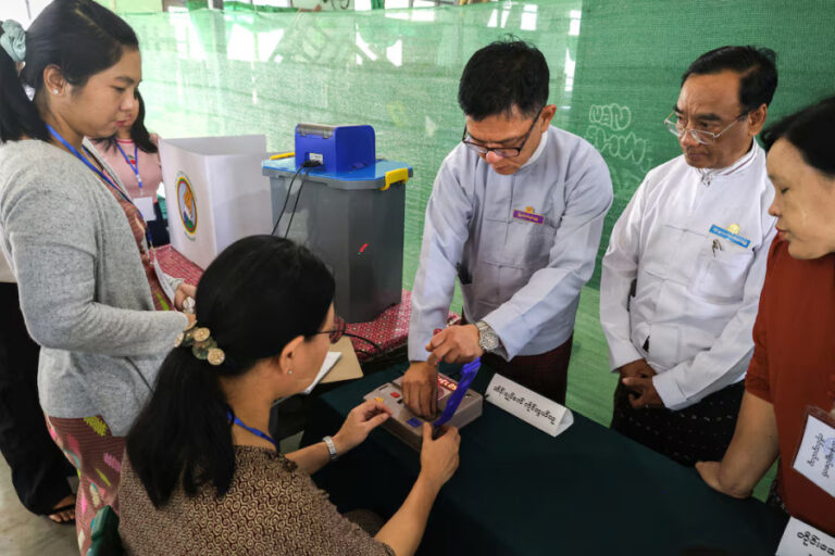 Tepid early turnout in Myanmar election as junta touts stability