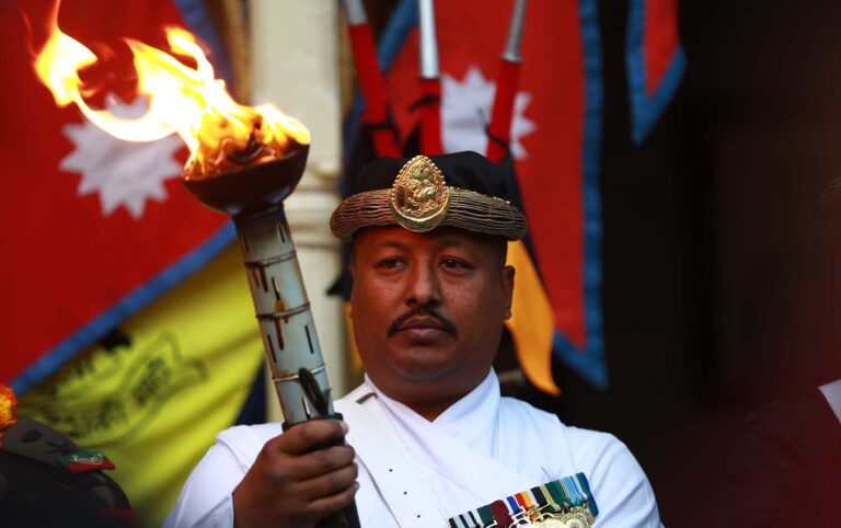 Nepali Army’s ‘Unification torch rally’ arrives in Kathmandu
