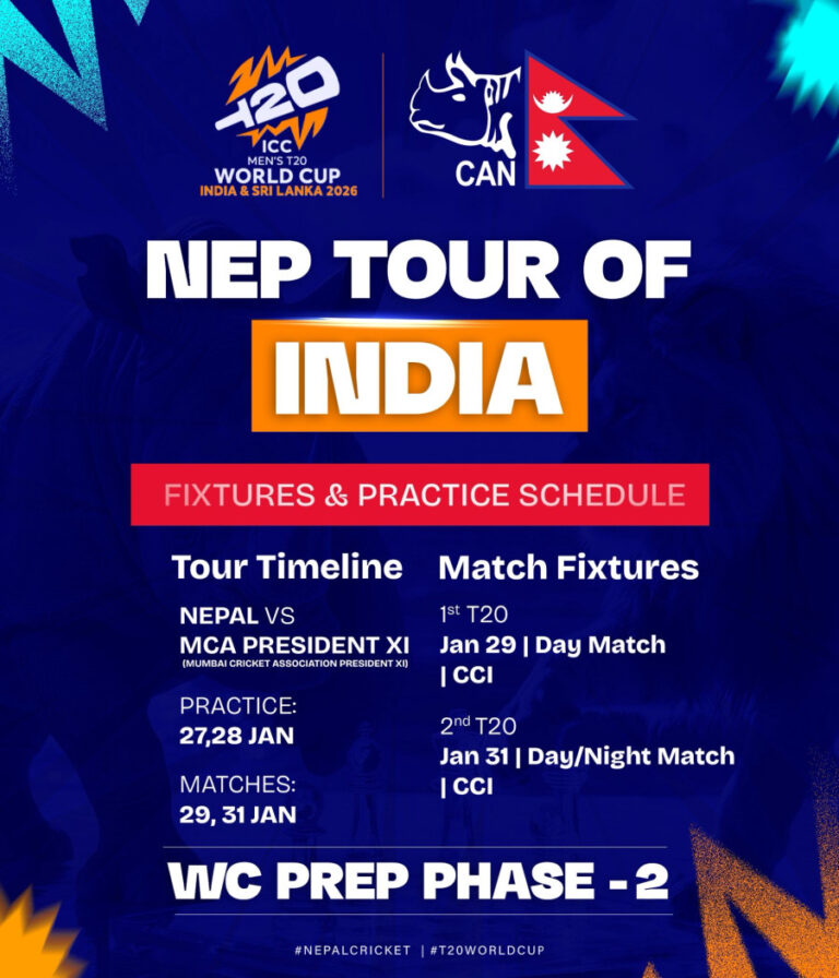 Rhinos to tour World Cup co-hosts India, Sri Lanka before the main event
